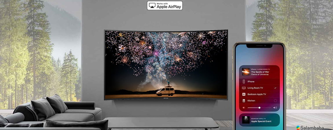 تلویزیون سامسونگ RU7300 سازگار با برنامه AirPlay2